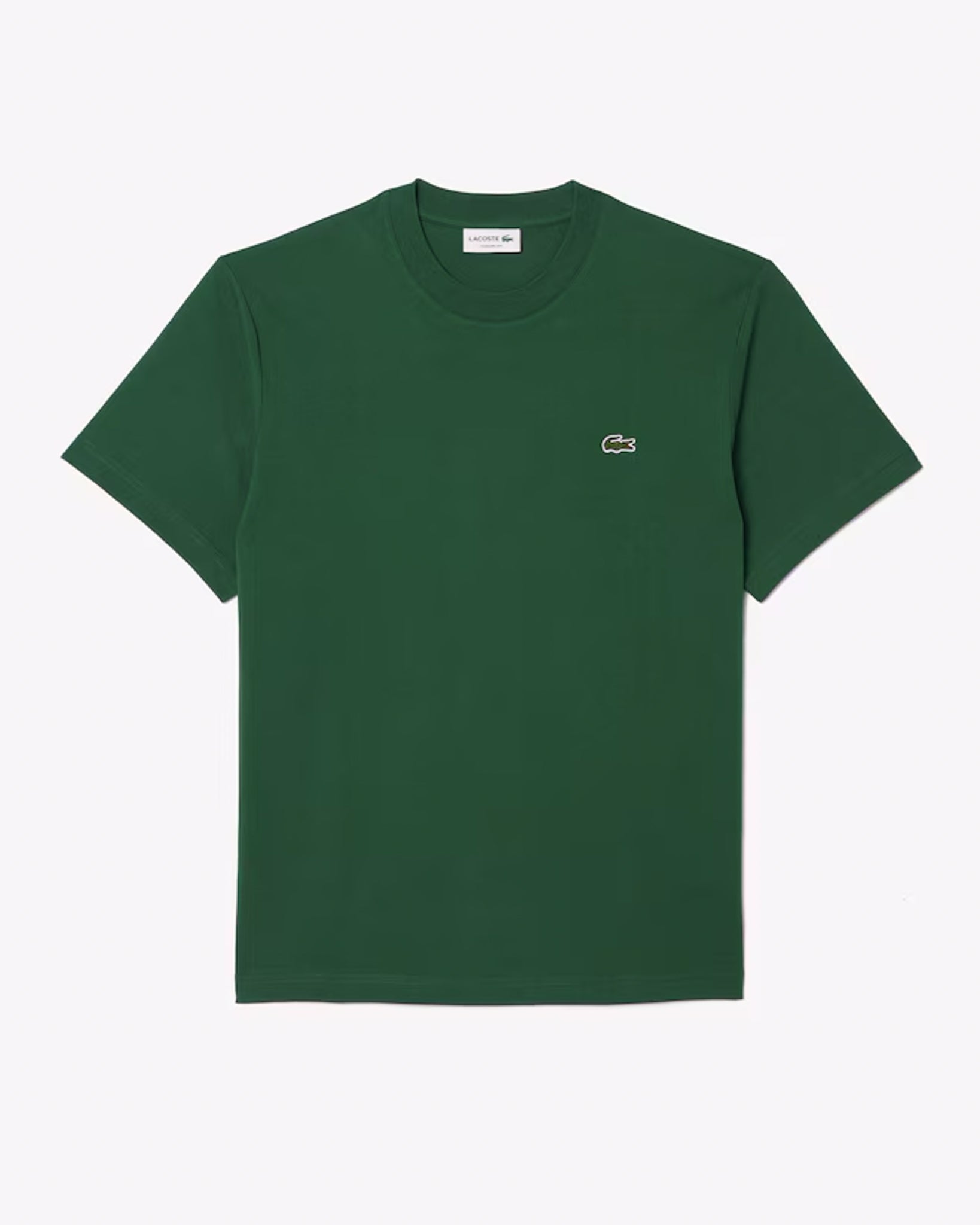 LACOSTE - CAMISETA DE ALGODÓN VERDE