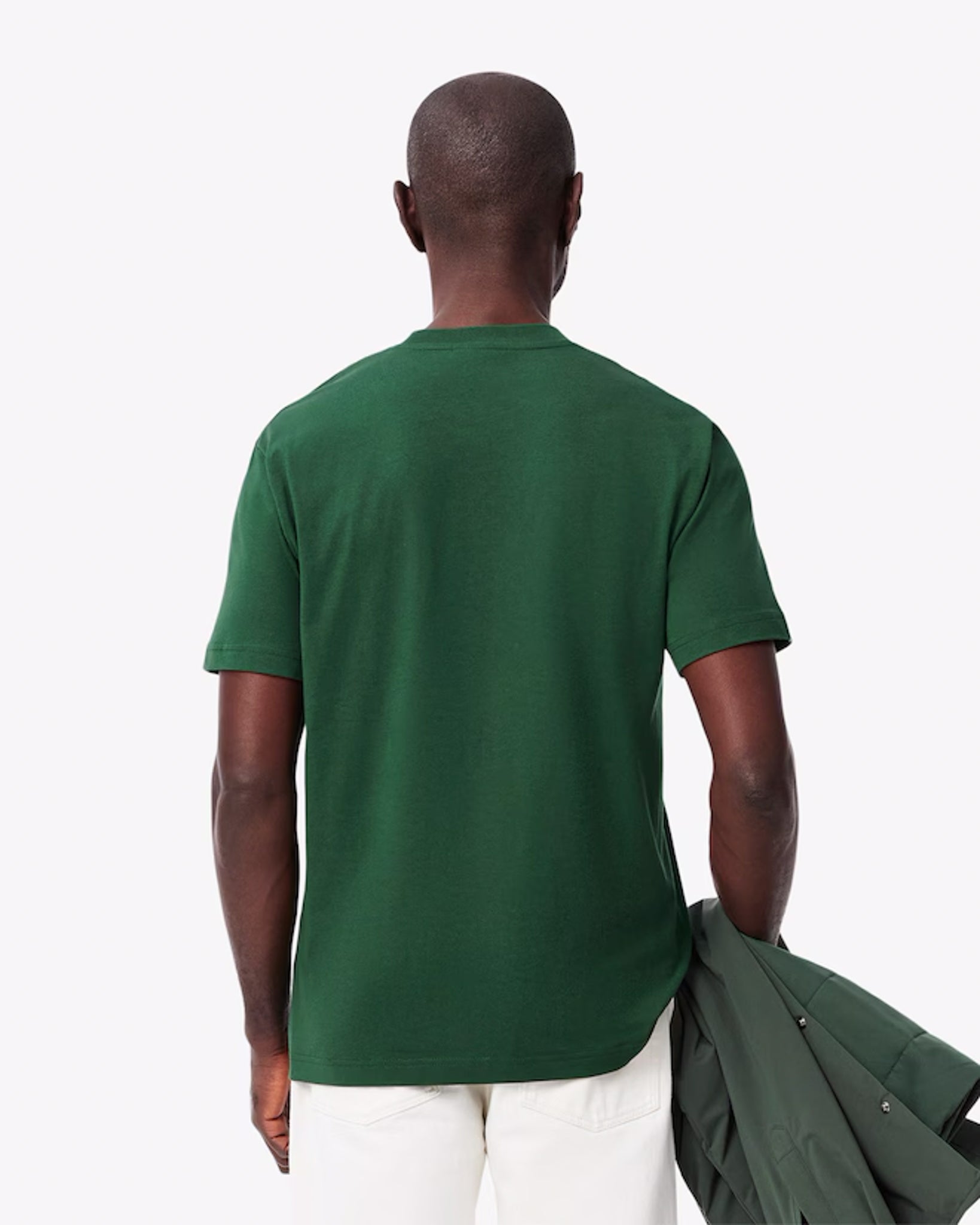 LACOSTE - CAMISETA DE ALGODÓN VERDE