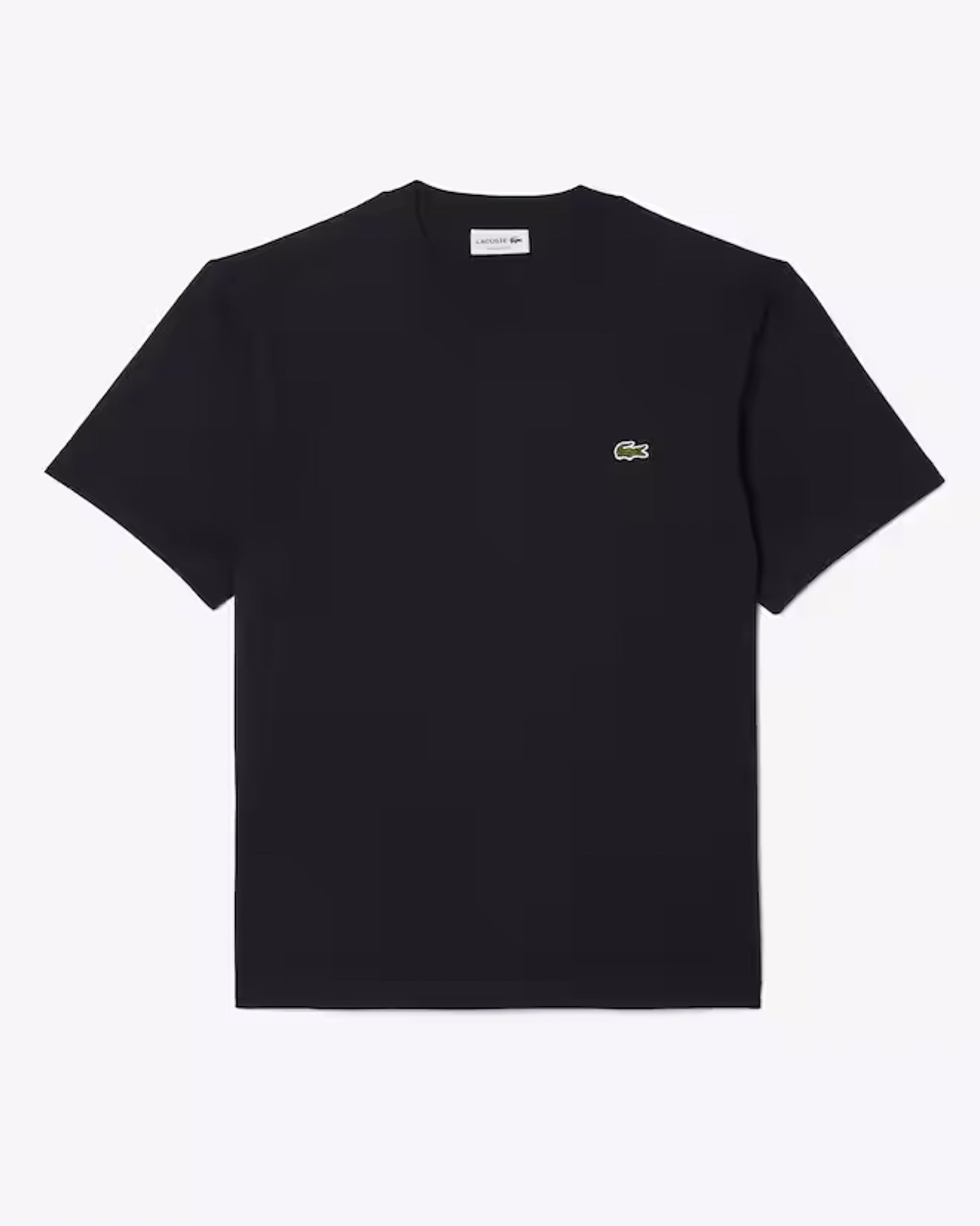 LACOSTE - CAMISETA DE ALGODÓN NEGRA