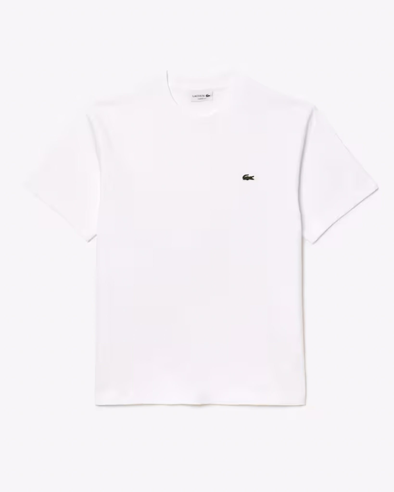 LACOSTE - CAMISETA DE ALGODÓN BLANCA