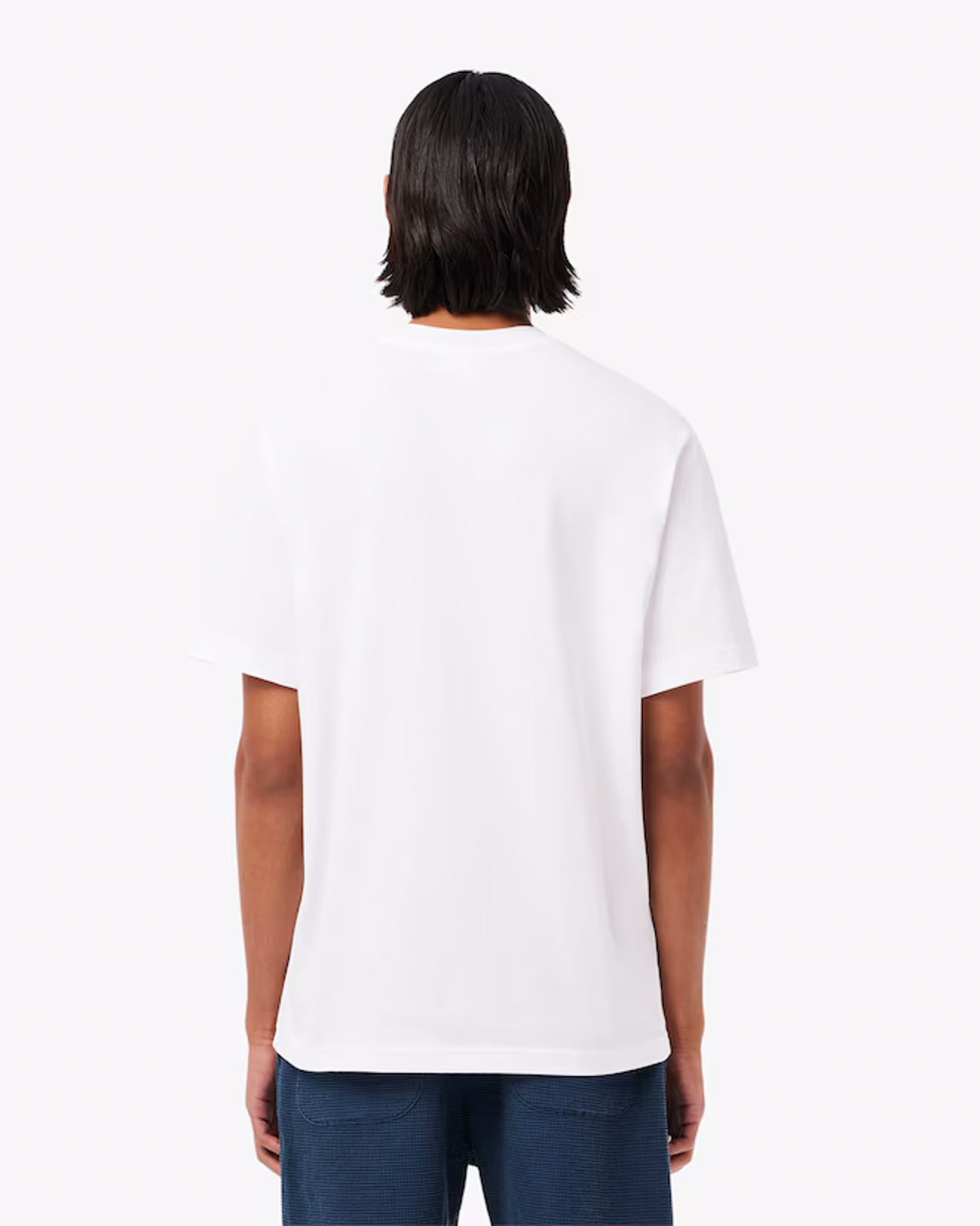 LACOSTE - CAMISETA DE ALGODÓN BLANCA