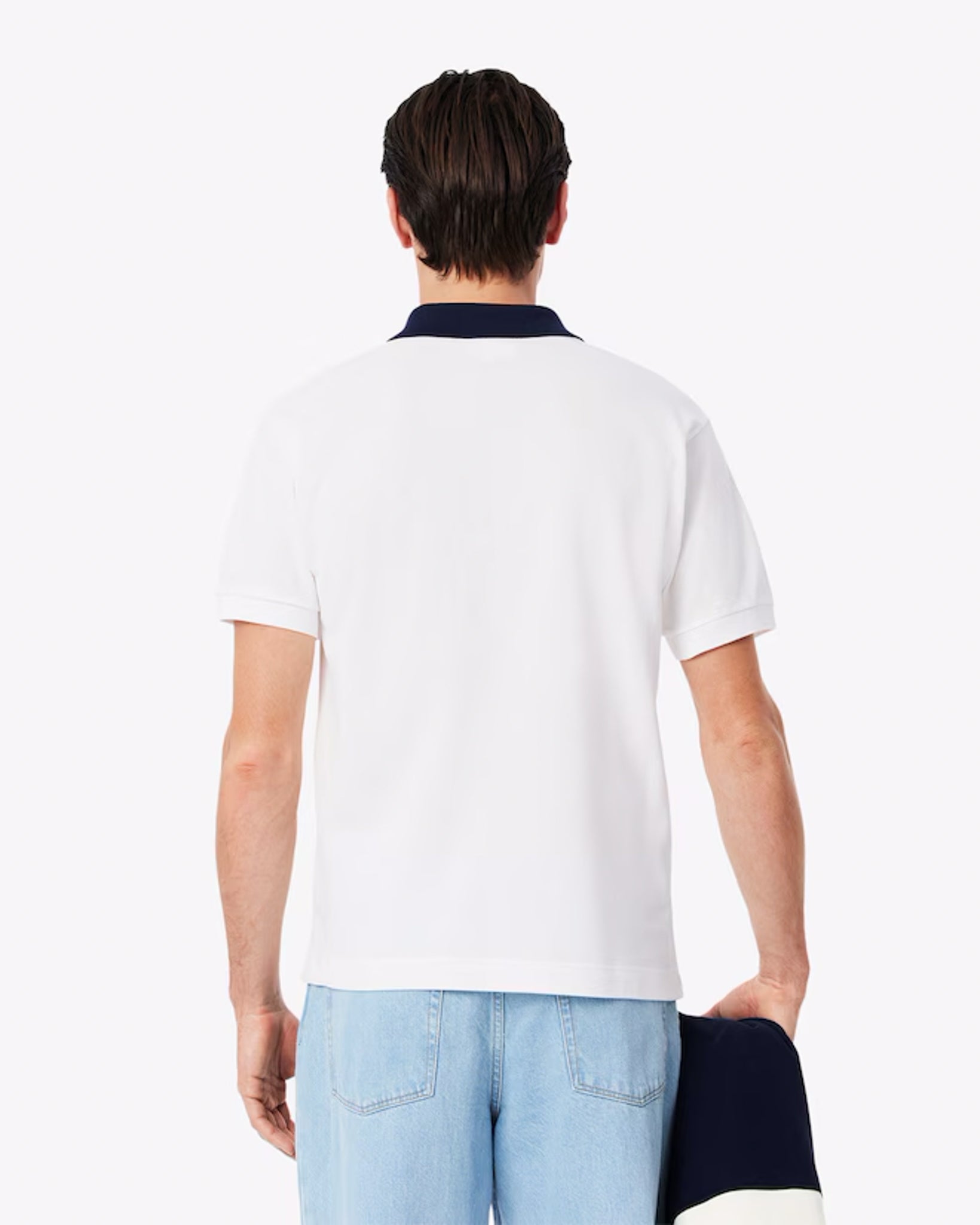 LACOSTE - Polo de corte clásico CUELLO EN CONTRASTE BLANCO