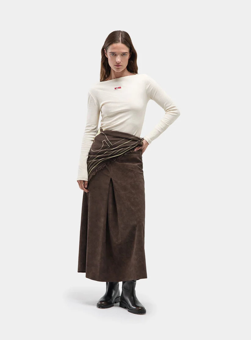 LAAGAM - EMORY ECRU LONGSLEEVE T-SHIRT