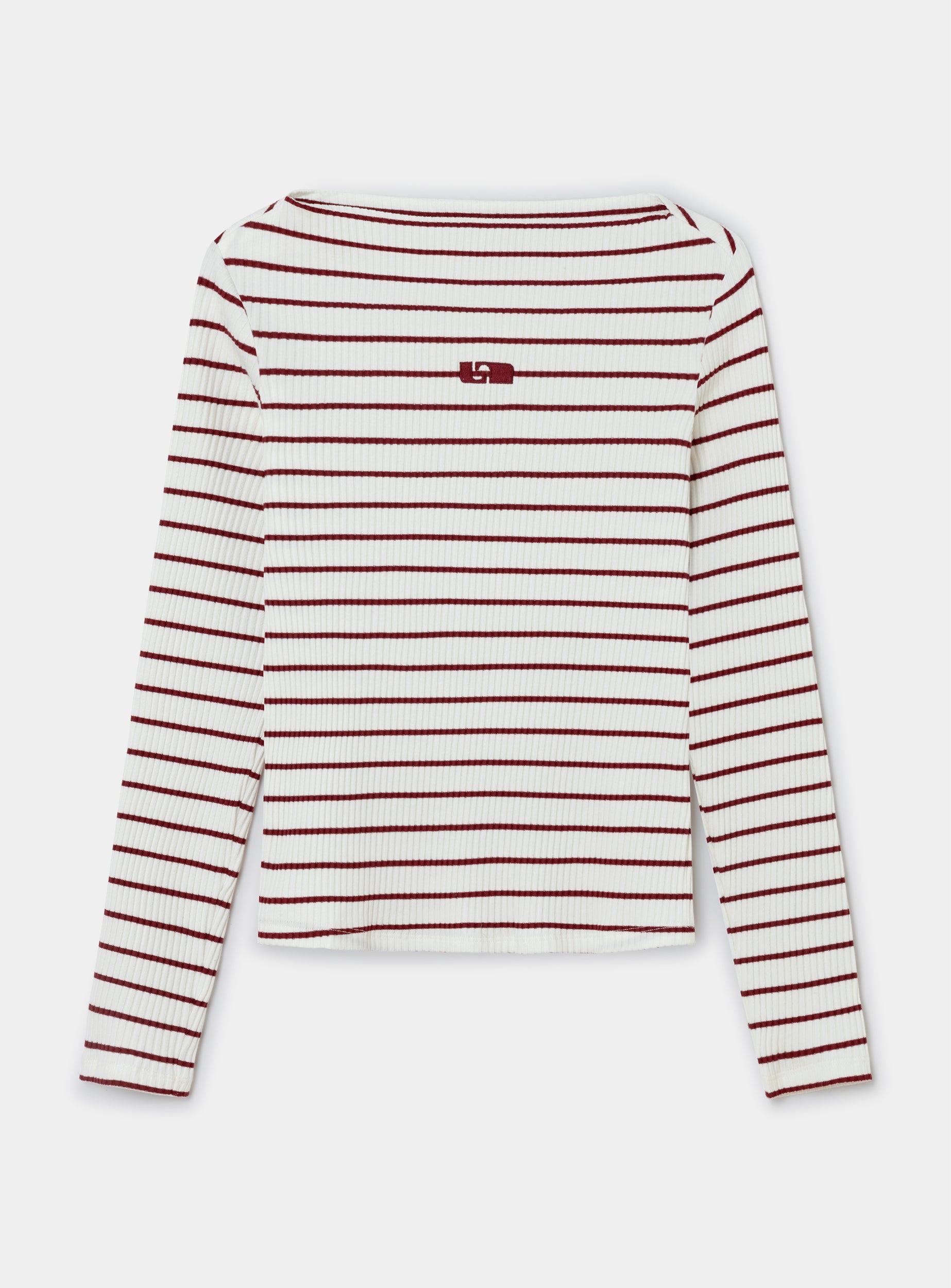 LAAGAM- EMORY RED STRIPED LONG SLEEVE T-SHIRT