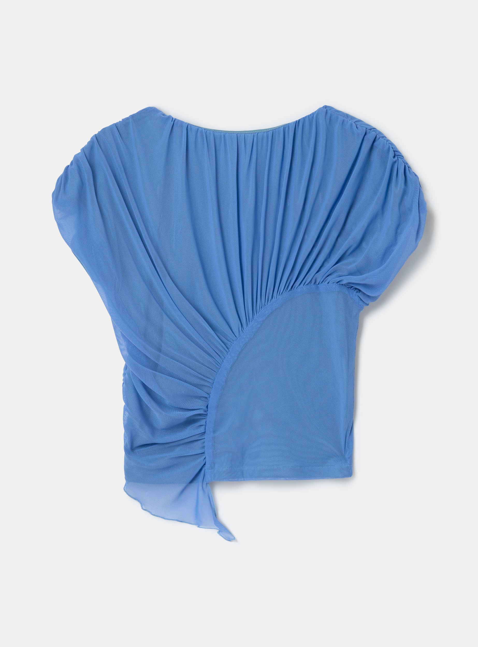 LAAGAM-  GEMINI BLUE DRAPED TOP