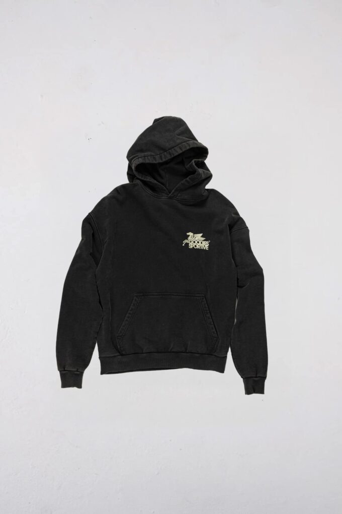 Goodies Sportive - VINTAGE BLACK PEGASUS HOODIE