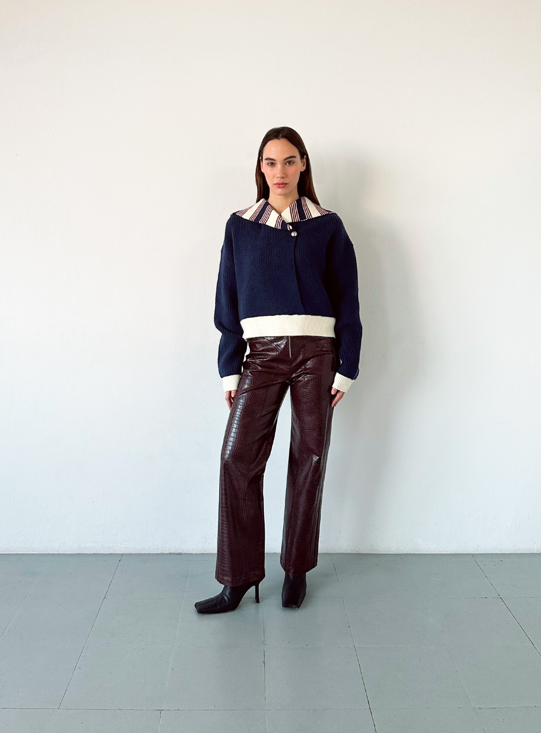 LAAGAM- NAPLES NAVY KNIT