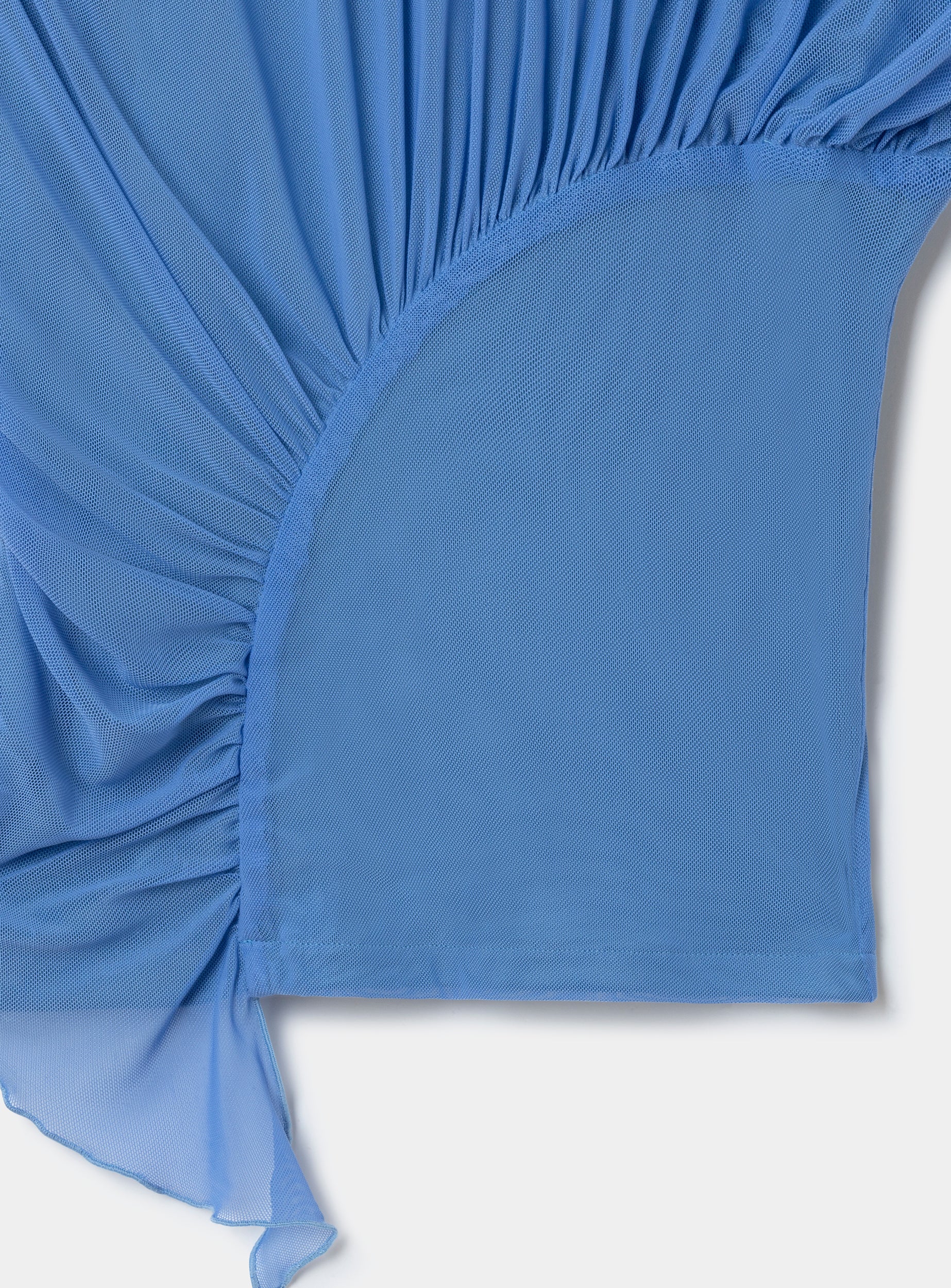LAAGAM-  GEMINI BLUE DRAPED TOP