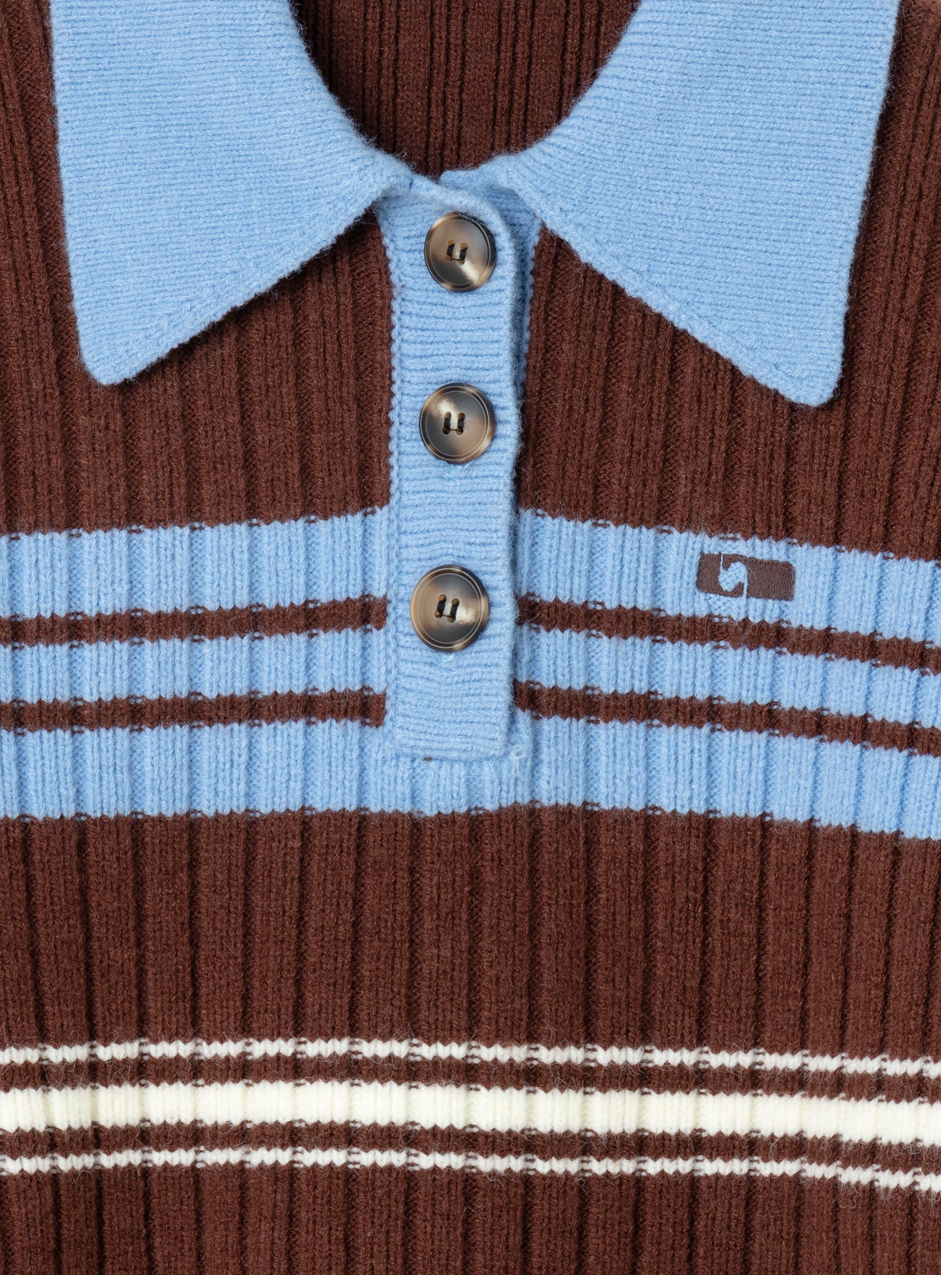 LAAGAM- GRAZ BROWN STRIPED KNIT