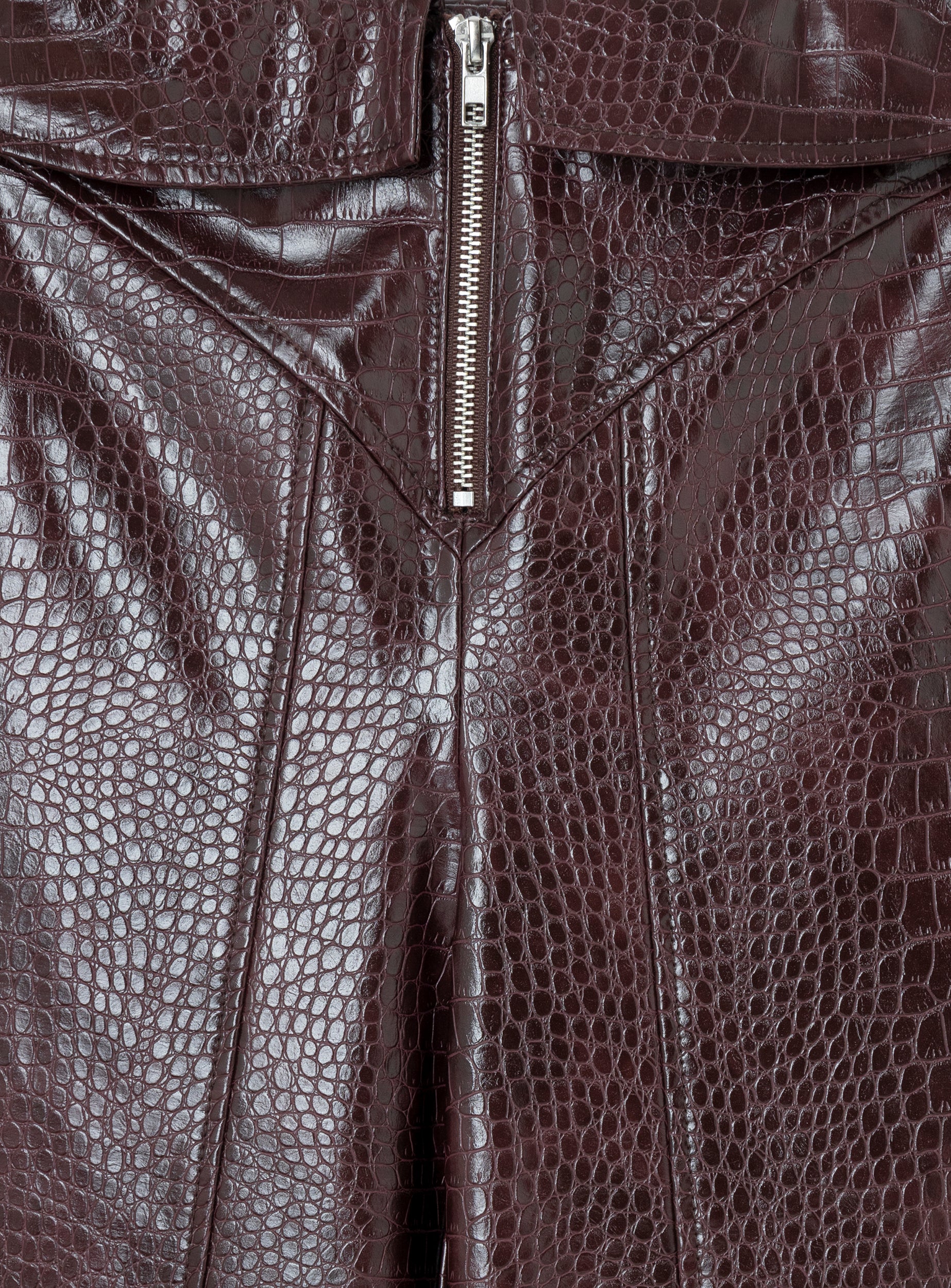 LAAGAM-  HORUS BURGUNDY TEXTURED PANTS
