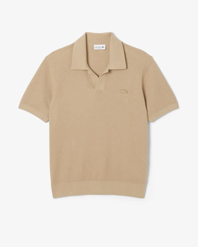 LACOSTE - JERSEY DE CUELLO POLO ABIERTO DE MEZCLA DE ALGODÓN