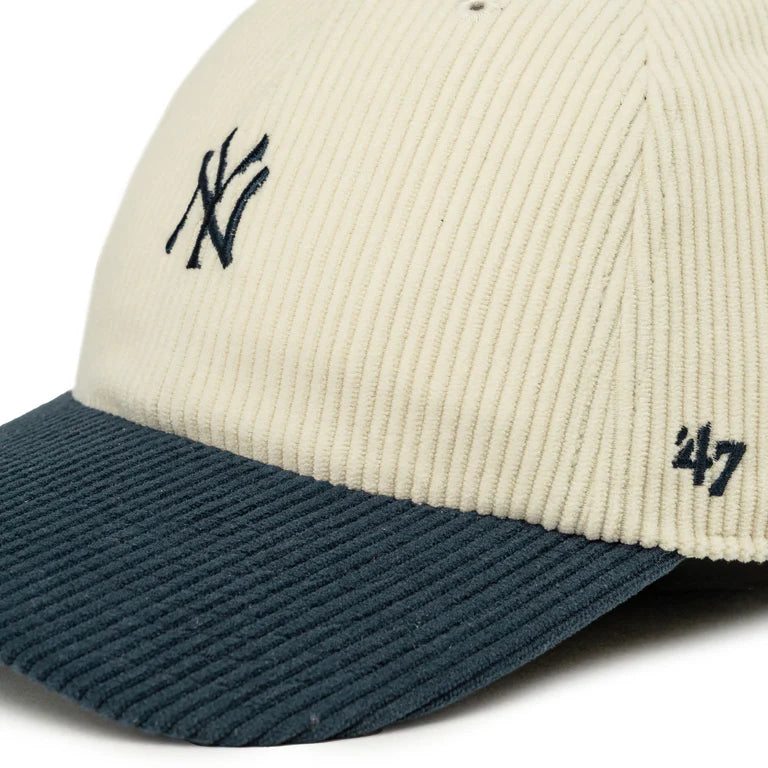 47´- MLB New York Yankees Cord Base Runner Two Tone Cap Natural/Navy