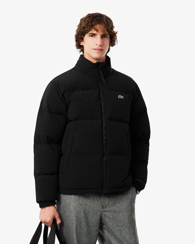 Lacoste- Chaqueta acolchada con capucha hidrófuga