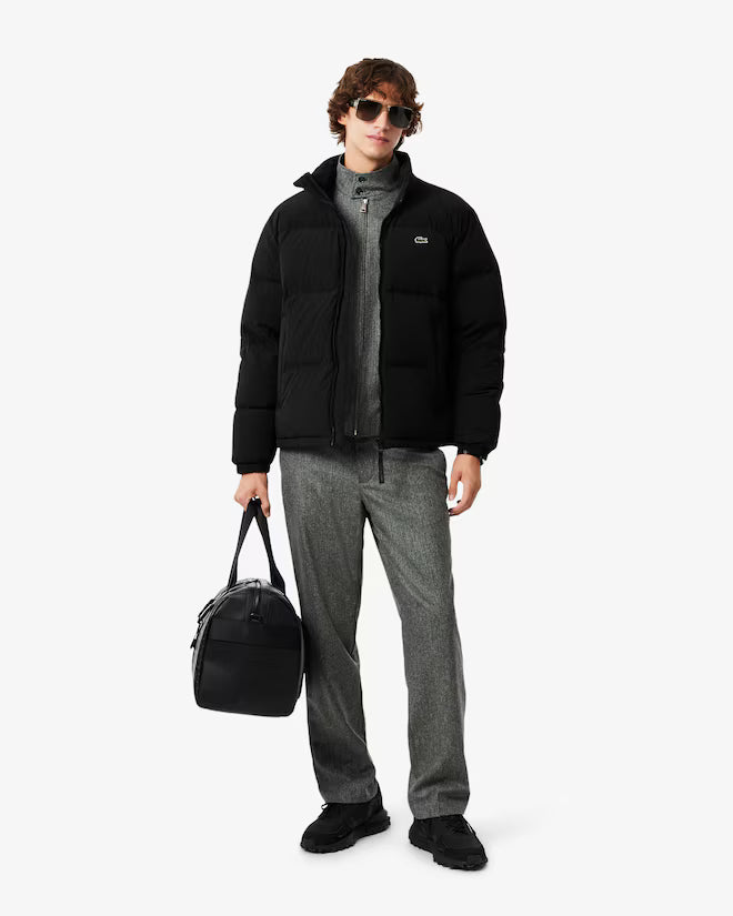 Lacoste- Chaqueta acolchada con capucha hidrófuga