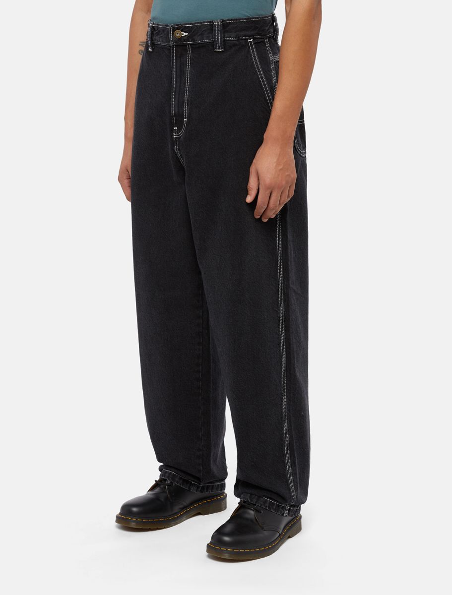 Dickies- MADISON BAGGY FIT DENIM BLACK