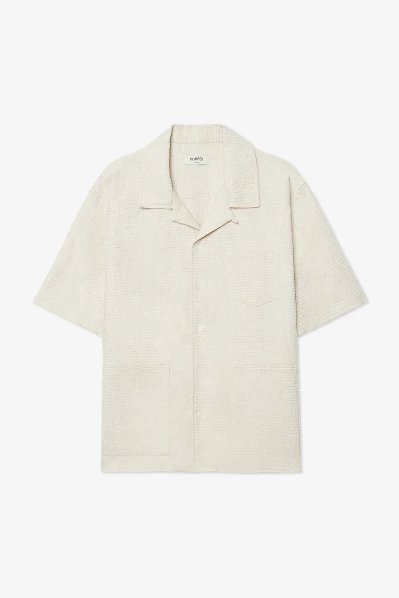 POMPEII - GUAYABERA BEIGE SHIRT