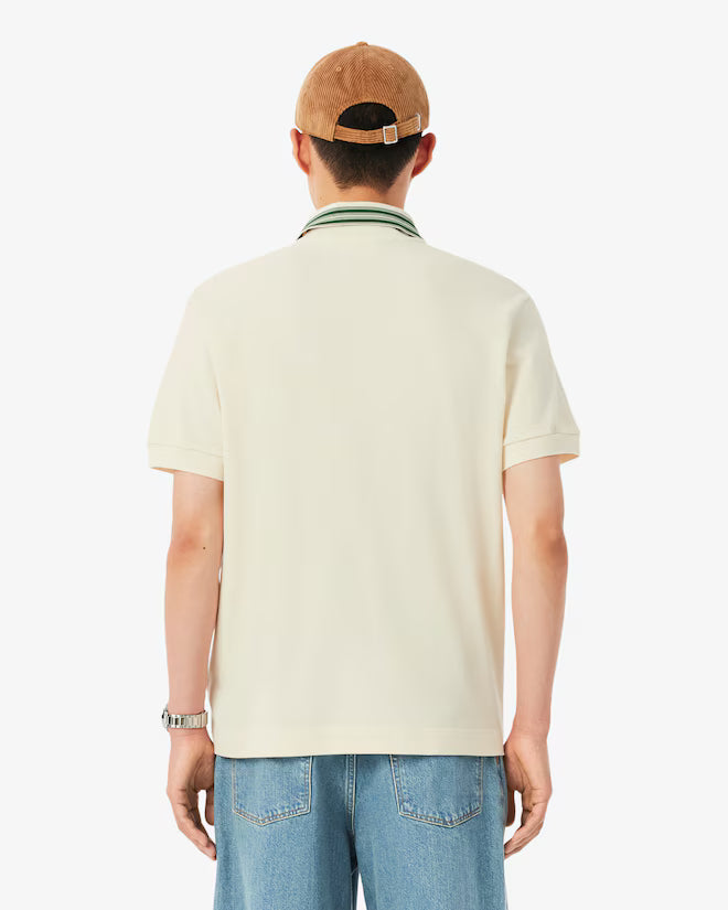 LACOSTE - Polo con cuello de rayas de corte clásico