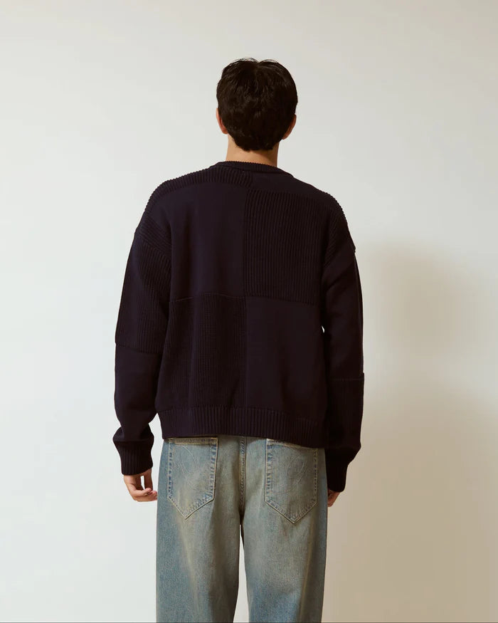 Palard - The Art of Chess Knit Sweater Navy