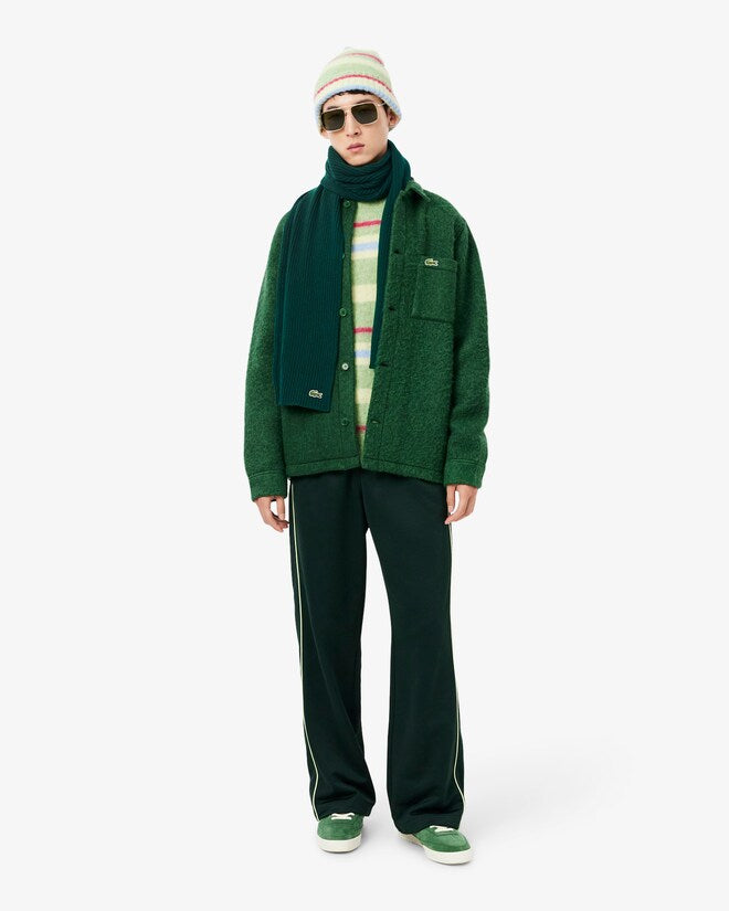 Lacoste - Bufanda de canalé de lana