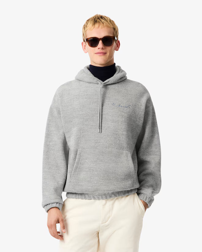 Lacoste- Sudadera con capucha con firma bordada