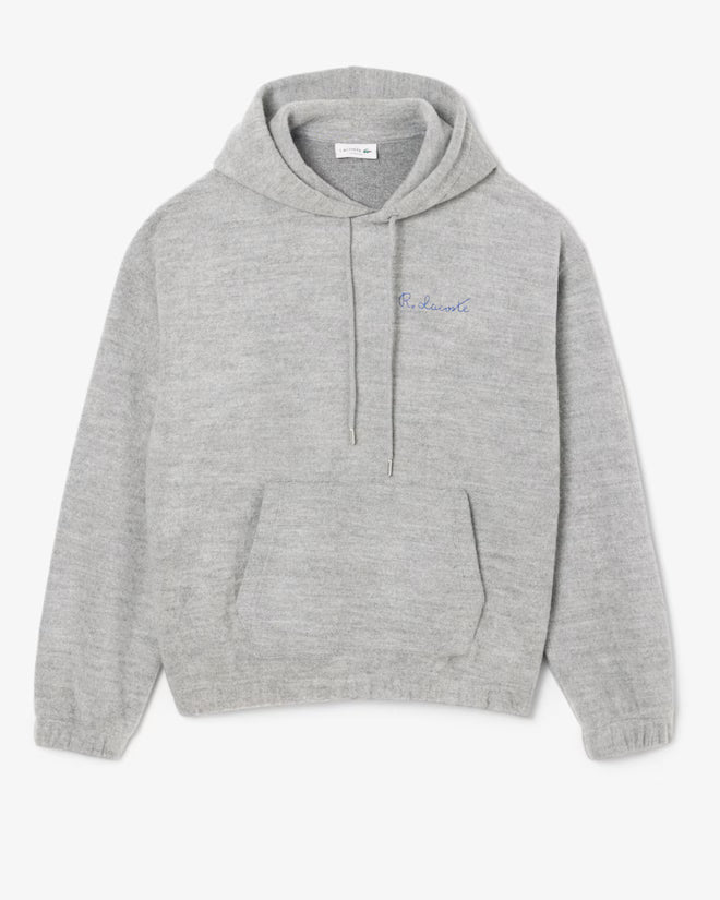 Lacoste- Sudadera con capucha con firma bordada
