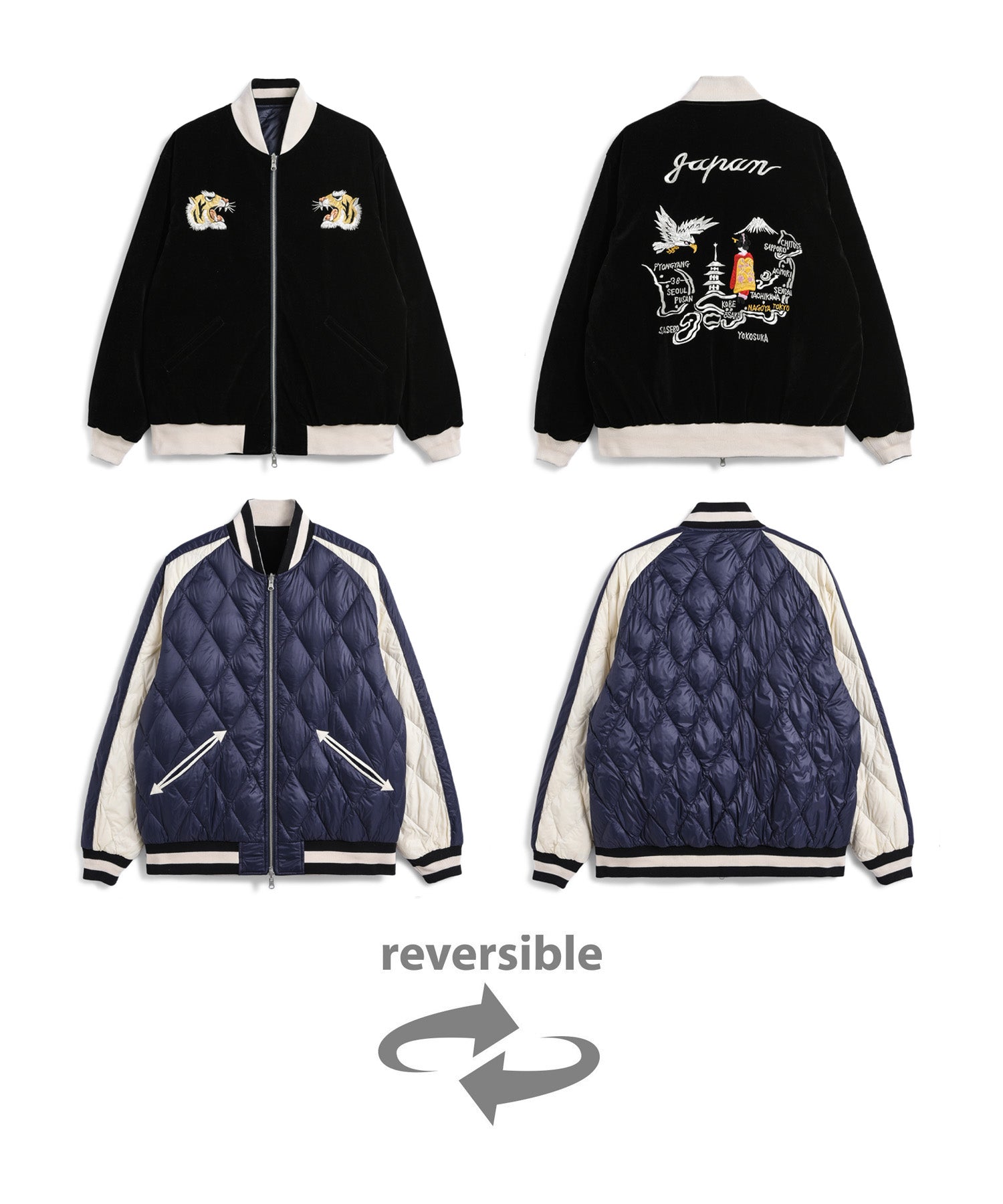TAION - REVERSIBLE "SKAJAN" DOWN JACKET (JK04JS)