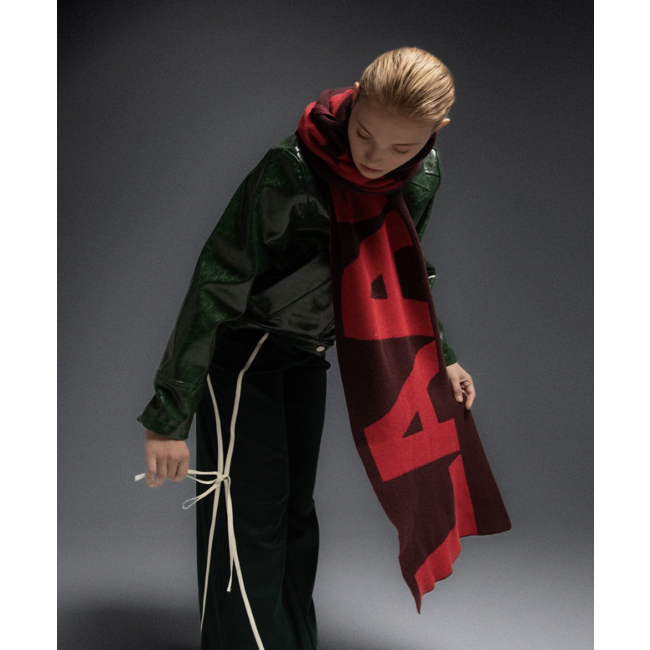 LAAGAM - Laagam Damson Plum Logo Scarf