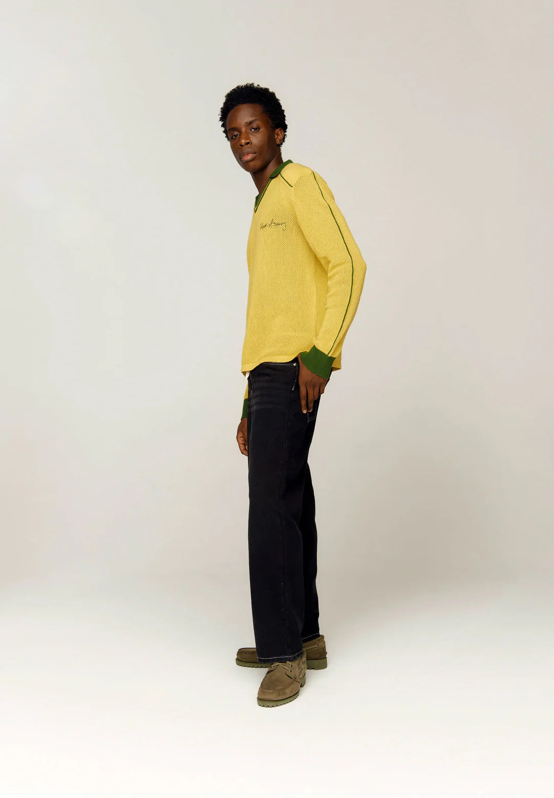 House of Sunny - Camisa de punto amarillo (KEEPERS KNIT)